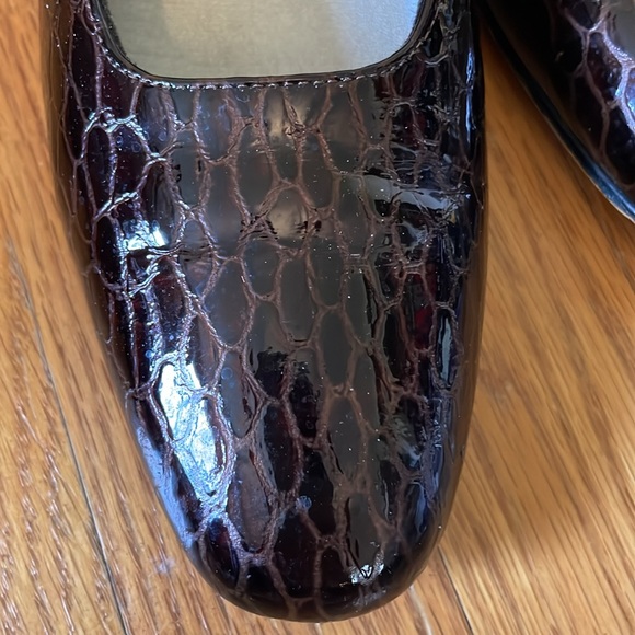 Vintage - SELBY Brown Patent Snake SIze 10 3A narrow women’s shoes - Picture 2 of 8